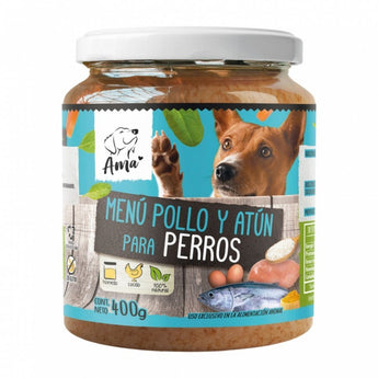 Ama - Menú Pollo y Atún 400 gr - Perros - Bienestar Animal | By Flores de Paz