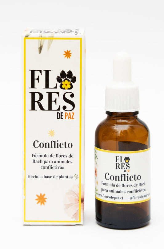 Conflict Flowers + material to avoid negative emotions - Bach Flowers for animals 30ml