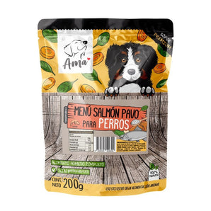 Ama - Menú Salmón y Pavo 200 gr - Perros - Bienestar Animal | By Flores de Paz
