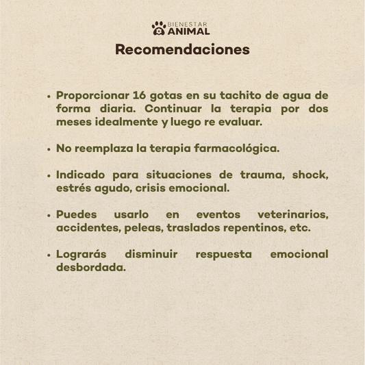 Flores de Bach para Perros — SOS Crisis - Bienestar Animal | By Flores de Paz