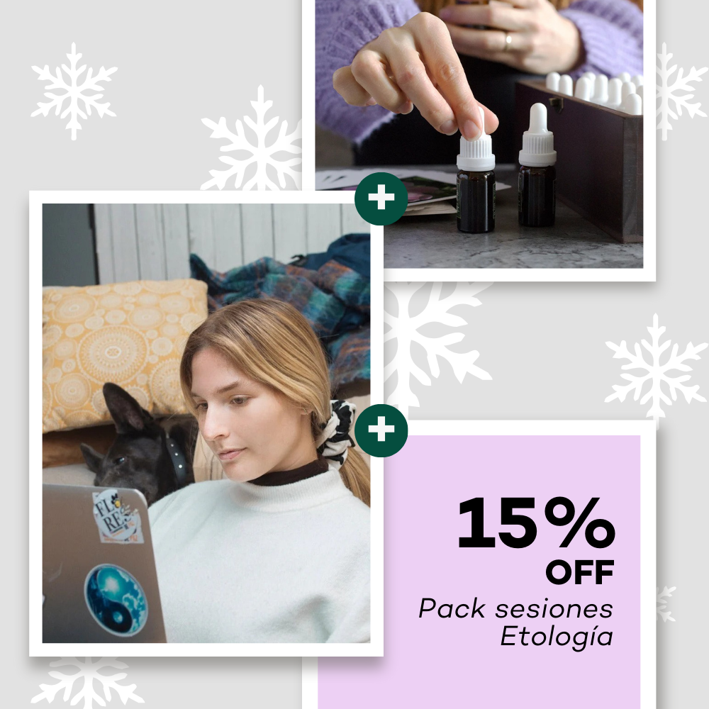 Pack Diagnóstico navideño + Flores de Bach de regalo + 15%off Etología